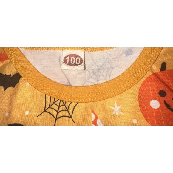 toddler Pumpkin Halloween Ghost Dress & Bow NWT Size 3t 4t black tutut - Picture 6 of 6